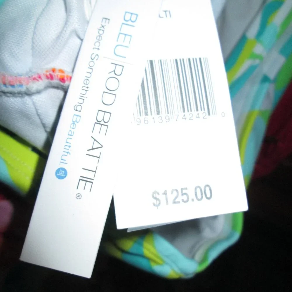 Bleu by Rod Beattie High Neck Cutout Detail Swimsuit NWT Sz 12 - Picture 7 of 9